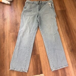 Light blue denim jeans